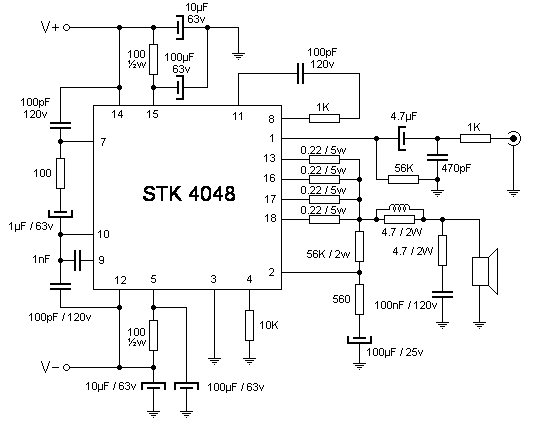 Stk4211 ii схема